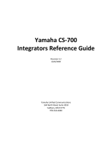 Yamaha CS-700 Guia de usuario