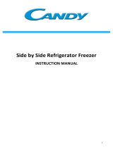 Candy CHSBSV5172XK American Fridge Freezer Manual do usuário