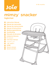 Joie Mimzy Snacker Highchair Manual do usuário