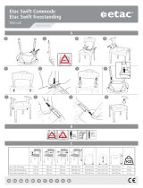 Etac Swift Freestanding toilet seat raiser Manual do usuário