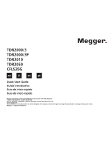 Megger TDR2000/3 Guia rápido