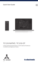 TC Electronic TC1210 NATIVE / TC1210-DT Guia rápido