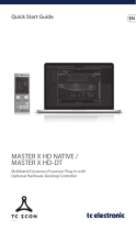 TC Electronic MASTER X HD NATIVE / MASTER X HD-DT Guia rápido