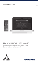 TC Electronic PEQ 3000 NATIVE / PEQ 3000 -DT Guia rápido