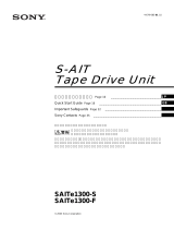 Sony SAITE1300-S Manual do usuário