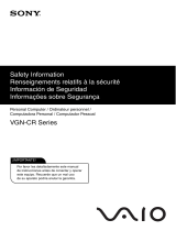 Sony VGN-CR506E/J Safety guide