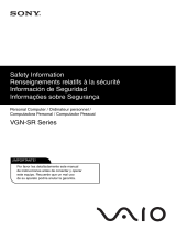 Sony VGN-SR530A Safety guide