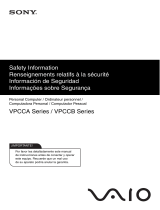 Sony VPCCA15FB Safety guide