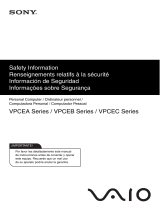 Sony VPCEA43FB Safety guide