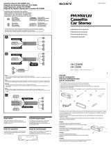 Sony XR-1300R Manual do usuário