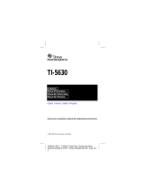 Texas Instruments TI-5630 Manual do usuário