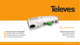 Televes Domestic MATV optical micro-receiver equipped Manual do usuário
