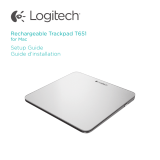 Logitech Rechargeable Trackpad for Mac Manual do usuário