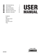 Zanussi ZDE320X Manual do usuário
