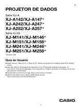 Casio XJ-M141, XJ-M146, XJ-M151, XJ-M156, XJ-M241, XJ-M246, XJ-M251, XJ-M256 Manual do usuário