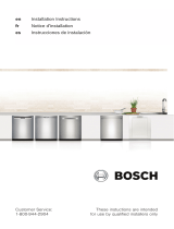 Bosch  SHE3AR76UC  Guia de instalação