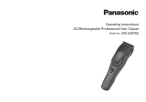 Panasonic ERHGP82 Instruções de operação