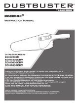 BLACK DECKER Vacuum Cleaner BDH1000CHV Manual do usuário