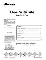 Amana Cooktop AKS3040 Manual do usuário