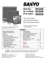 Sanyo CRT Television DS13330 Manual do usuário
