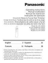 Panasonic Bathroom Aids ERGN30K Manual do usuário