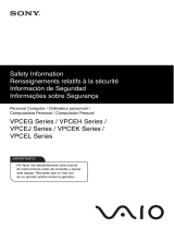 Sony VPCEG23FD Manual do proprietário