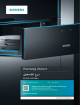 Siemens Warming drawer Manual do usuário