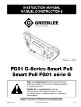 Greenlee FG01 G-Series Smart Pull Manual do usuário