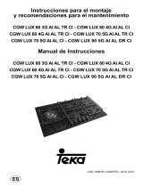 Teka CGW LUX 60 4G AI AL CI Manual do usuário