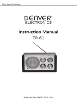 Denver TR-61LIGHTWOODMK2 Manual do usuário