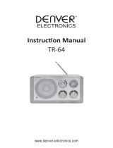 Denver TR-64LIGHT WOOD Manual do usuário