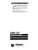 Peavey UMA/12T Utility Mixer/Amplifier Manual do usuário