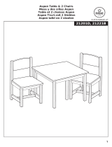 KidKraft Aspen Table & 2 Chair Set - White Assembly Instruction