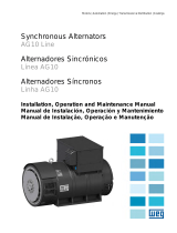WEG Synchronous alternators AG10 line Manual do usuário