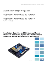WEG Automatic voltage regulator GRT7-TR1 Manual do usuário