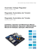 WEG Automatic voltage regulator AVR-A-OPT-06 Manual do usuário