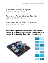WEG Automatic voltage regulator AVR-A-OPT-06 400 Hz Manual do usuário