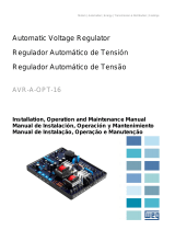 WEG Automatic Voltage Regulator AVR-A-OPT-16 Manual do usuário