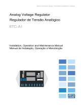 WEG Analog voltage regulator ETC-A1 Manual do usuário