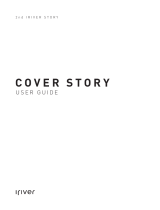 iRiver Cover Story Manual do usuário