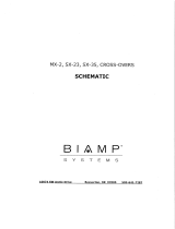 Biamp MX-2, SX-23, SX-35 Cross-Overs Manual do usuário