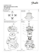 Danfoss Pilot operated servo valve, ICS 100 - 150 Guia de instalação