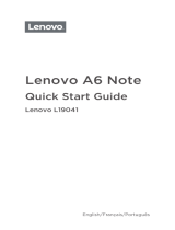 Lenovo A A6 Note Manual do usuário