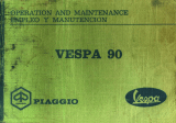 VESPA 90 Manual do proprietário