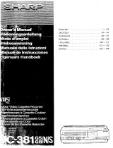 Sharp VC-381 Manual do proprietário