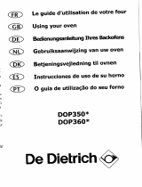 De Dietrich DOP360XE1 Manual do proprietário