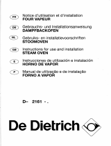 De Dietrich DX2161E1 Manual do proprietário