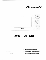 Brandt MW21MX Manual do proprietário