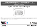 DSC DSC HS2LCDRF4 Neo KPad LCD Power G Hardwired Manual do usuário