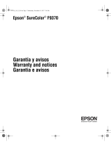Epson SureColor F9370 Informação importante